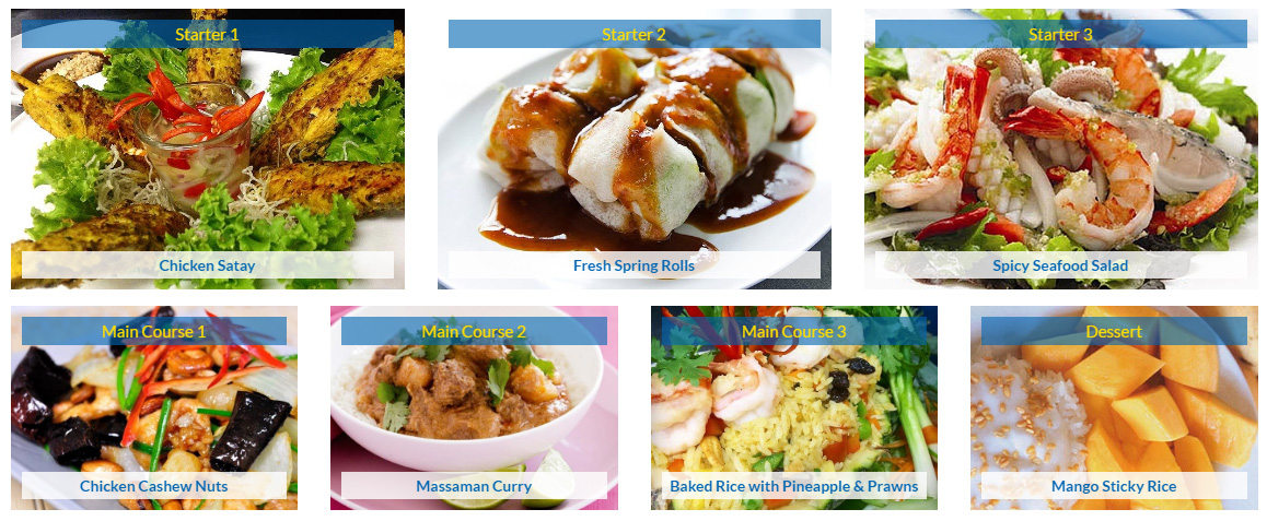 thai menu